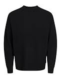JACK&JONES Herren JCORYKER Knit Crew Neck Strickpullover, Black, Large