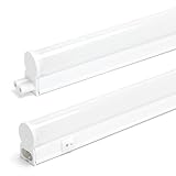 LED Unterbauleuchte Lichtleiste 90cm warmweiß 3000K 1320lm flimmerfrei blendfrei mit An/Aus-Schalter, 60cm Netzkabel mit Euro-Stecker & Montagezubehör L880xB23xH34mm