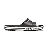 Crocs Unisex Bayaband Slide, Schiebe-Sandalen, Black White, 46-47 EU