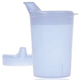 Horn Medical Schnabelbecher inkl. 2 Deckeln (große & kleine Öffnung) I Trinkhilfe I 250ml I Farbe wählbar (transparent)