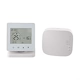 UTTASU Smart RF433 Funk-Thermostat für Gaskesselheizung, Touchscreen-Steuerung und mobile App-Integration, programmierbarer Raumtemperaturregler mit Fernzugriff (WLAN)