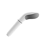 HONITANO Duschkopf Weiß Abnehmbar Verstellbar Hochdruck Brausekopf mit Universalem Punkt Leicht Kompakt für Badezimmer und Hotel Modernes Design Einfache