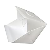 Ipetboom Kleine Faltbare LED Fotolichtbox 40cm Tragbares Leuchtzelt mit Zwei Farb Hintergründen für Produktfotografie und Kleine Objekte