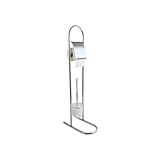 MSV 140383 Stand WC Garnitur WC Bürste Toilettenbürste Klobürste aus Edelstahl 16x30x83cm
