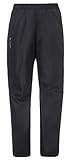 VAUDE Damen Women's Fluid Full-zip Pants Regenhose, Schwarz, 40 EU