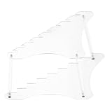 RORPOIR Küchenmesser Ständer aus Transparenter Messer Organizer Stabiler Messerhalter für Sichere Aufbewahrung und Präsentation Platzsparend für Arbeitsplatte