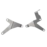 DGHBNP Motorrad Scheinwerfer Halterung Passend für Adventure 390 2020–2023, Scheinwerfer-Klammer-Set, Motorrad-Scheinwerfer-Verstärkungsklammern, Nackenstütze(Silver)