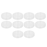 10pcs Glas Petrischale Biochemical Laboratory Instrumente Borosilikat Petri -Platten mit Deckung für Wissenschaftsprojekte Klassenzimmerexperimente