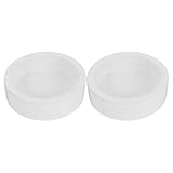 Mikinona 2 Stück pack Manuelle Getreidemühlen Leicht und Kompakt aus Kunststoff mit Präzisem Schälverfahren zum Mahlen von Reis und Getreide für Haushalt Camping und Notfallversorgung