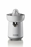 Ariete Breakfast 418 Zitruspresse, Elektrische Saftpresse mit 2 Aufsätzen für Große und Kleine Zitrusfrüchte, Tropffreier Auslauf, Doppelrotation, Schutzdeckel, Rutschfeste Füße, 40W, Beige