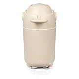 Bebeconfort geruchsdichter Windeleimer Größe M, Windeleimer, Deckel geruchsdicht, für alle Müllbeutel, für bis zu 20 Windeln, Bedienung mit einer Hand, praktische Größe, leicht zu reinigen, Sand