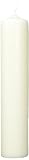 Rayher 3140396 Stumpenkerze, creme, rund, Länge 30 cm, 6 cm ø,100% Paraffin, RAL-Gütezeichen, Rundkerze, Taufkerze, Kommunionkerze, Kerzenrohling zum Verzieren und Basteln
