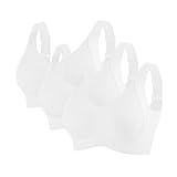 3er Pack BH Damen ohne Bügel Push Up BHS Nahtloser Bra Bequem Gepolstert Wohlfühl-BH Starker Halt Nahtlose Soft Bustier Komfort Vollschalen Gepolstert Büstenhalter Verstellbar Unterwäsche für Alltag