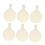 VERDANVERSE 6 Stück Teiliges Holztablett mit Griff Dekoratives Schneidebrett und Serviertablett Ergonomisch Vielseitig für Basteln Graffiti Catering und Food Serving Natürliches Holz mit