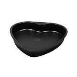 Dr. Oetker Herz-Backform mit Auslaufschutzboden Ø 25 cm, Kuchenform mit Flachboden, herzförmige & auslaufsichere Backform aus Stahl mit Antihaftbeschichtung, Menge: 1 Stück