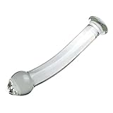 Rhabgzy Glas Dildo, Transparent Glasdildo Sex-Toys G-Punkt Stimulation Sexspielzeug Transparenter Kristallglasdildo Glatt Butt Plug Anal Dildo Penis Plug Für Frauen Männer Paare,B