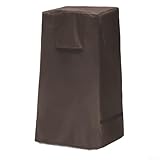 Durashmall Outdoor Brunnenabdeckung, wetterfest, staubdicht, 600D Oxford-Material, 46,5 cm, kubisch, für Gartenschüssel und gestapelte Steinbrunnen, 600D braun