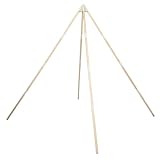 ifundom Spielzelt Holzstangen Dreieckige Verstärker aus Massivem Holz Runde Stützstäbe für Tipi Zelt Spielhaus Rahmen Zubehör Einfach zu Montieren und Stabil Ersatzteile für Kinderzelt