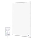 Hocosyme Infrarotheizung mit Thermostat 600 Watt, Infrarotheizung Wandmontage - 1-3 Min auf Betriebstemperatur bis 120 Grad - TÜV - Touch-Thermostat