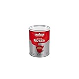 Lavazza, Qualità Rossa, Gemahlener Kaffee, Arabica & Robusta, mit Aromanoten von Schokolade und Trockenfrüchten, Intensität 5/10, Mittlere Röstung, 250g