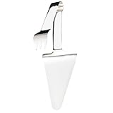 NUOBESTY Edelstahl Pizzaschaufel und Tortenschaufel Rostfrei Ergonomisch Präzisionspoliert Küchenwerkzeug für Pizza Kuchen und Torten Geeignet für Zuhause und Gastronomie