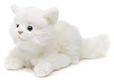 Uni-Toys - Katze weiß, liegend - 20 cm (Länge) - Plüsch-Kätzchen - Plüschtier, Kuscheltier