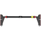 Klimmzugstange Türrahmen, Pull Up Bar mit Wasserwaage und verstellbarer Breite für Krafttraining, Türrahmen-Trainingsstange mit Verriegelung für Heimtraining, keine Schrauben erforderlich