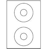 200 CD-ETIKETTEN 117 MM WEISS KOMPATIBEL ZWECKFORM L6043-100
