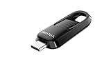 SanDisk Ultra® Slider USB-Type-C™-Laufwerk 256 GB (USB-Flash-Laufwerk, einziehbarer Anschluss, USB 3.2 Gen 1, bis zu 400 MB/s) Schwarz