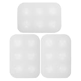 Milisten 3 Stück Silikon Paletten für Aquarell und Ölfarben Wiederverwendbare Malpalette Kompakt Leicht zu Reinigen Tragbar Farbige Mischschalen für Künstler