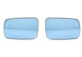 Rückspiegelglas, for, 5er E39 Sedan Wagon 525i 528i 530i 2000-2003 Türbeheizter Blauer Autospiegel Rückspiegel Seitentür(Black Blue a Pair)
