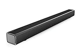 Panasonic SC-HTB100 Slim Soundbar für dynamischen Sound mit Bluetooth, USB, HDMI und AUX in Konnektivität, Schwarz