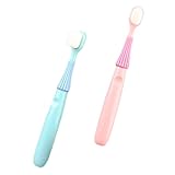 ORFOFE 2St Kinderzahnbürste Babyzahnbürste kinder zahnbürste kleinkind zahnpasta toothbrush childrens toothbrush Kinderzahnreinigungszahnbürste Nano-Zahnbürste Kieselgel