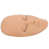 TOYZFRIENDY Übungskopf für Wimpernverlängerung und Make Up Hautrealistisches Silikonmodell Abnehmbar für Lash Extensions und Schminkübungen Trainingskopf für Anfänger und Profis