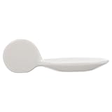 Toyvian Keramik Saucenlöffel Kaviarlöffel Weiß Formstabiler Trüffellöffel für Zuhause Geschmacksneutral Leicht zu Reinigen Vielseitig für Küche und Tisch