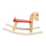 KOMBIUDA 1stk Holzpferd Schaukelstuhl Spielzeug Schaukelstuhl Für Kinder Schaukelndes Einhorn Spielzeuge Kinderspielzeug Pferdestuhl Aus Holz Kinderspielstuhl Troja Schwingen Hölzern Baby