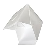 Garneck Kleine Faltbare mit LED Licht Tragbares 40cm USB Betrieben mit Zwei Farb Hintergründen für Produktfotografie und Videos