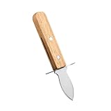 EPIGEIST Edelstahl Austernmesser mit Holzgriff Sicheres Austernöffner Werkzeug für Meeresfrüchte Ergonomisch Rostfrei für Restaurant und Küche