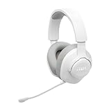 JBL Quantum 360 Kabellose Over-Ear Gaming-Kopfhörer mit 2,4 GHz/Bluetooth Dual Wireless-Verbindung, 22-Stunden-Akku, Multi-Plattform-Kompatibilität, abnehmbarem Mikrofon mit Stummschaltung, Weiß