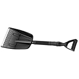 DECHOUS Tragbare Ergonomische Schneeschaufel mit Ausziehbarem Stiel Robuste Schneeräumer für Schnee Eisentfernung Praktisches Outdoor Werkzeug für Winter und Notfälle