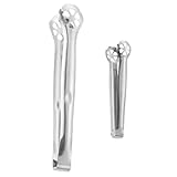 Alipis 2Stücke Küchenzange Aus Lebensmittelzange Für Grillen Servieren Rostfreier Stahl Praktische Und Zangen Für Salat Und Buffet