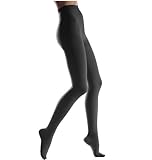 Lauma Medical, 23-32 mmHg Kompressionsstrumpfhose Klasse 2 mit geschlossener Zehe, Krampfadern, häufige Schwellungen in den Beinen, Schmerzen in Waden und Füßen (Kurz, X-Size, Schwarz)