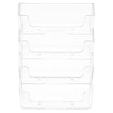 LALAFINA Visitenkartenhalter aus Robustem Acryl Transparenter Kartenständer für Schreibtisch Multifunktionaler Namenskartenhalter mit Stabilem Design für Büro und Geschäft