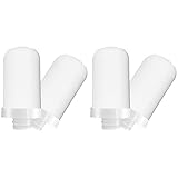 Bsowte Wasserhahn-Wasserfilterkartuschen, 4 Stück, 8-lagige Reinigung, universeller Kieselalgen-Keramikfilter