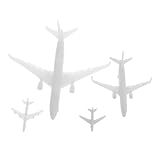 WOONEKY 4 Teiliges Flugzeug Sandtisch Modellflugzeug Modell Heimflugzeug Dekor Miniatur Flugzeugfigur Landschaftsbau Miniaturflugzeuge Modellflugzeug Bausatz