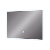 Vicco Badezimmerspiegel Miral, Glas, 40 x 60 cm mit Backlight Beleuchtung