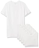 Amazon Essentials Herren Rundhals-Unterhemden aus Baumwolle, vielseitige Soft Basics, 6er-Pack, White, XX-Large