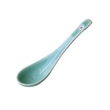 Kaffeelöffel Chinesischer Celadon-Löffel, kleiner Keramik-Schöpflöffel, chinesischer grüner Keramiklöffel, perfekt for Frühstück, Desserts, Nudeln, Müsli Teelöffel(Color:A)