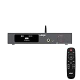 LOXJIE A40 Hi-Fi Stereo-Verstärker mit Kopfhörerverstärker,Bluetooth 5.1, HDMI ARC, MQA Decoder, DSD-Unterstützung, 165Wx4Ω, EQ-Modi, Subwoofer-Ausgang