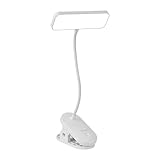 Schreibtischlampe LED-Schreibtischlampe – 3 Farbtemperaturen und stufenloses Dimmen, flexibler Schwanenhals mit USB-Ladegerät, tragbare Leseleuchte mit Klemme for Zuhause/Büro Büro Tischlampe